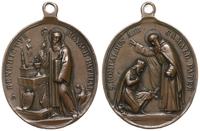 medalik religijny z uszkiem XIX/XX w., Rzym, Aw: