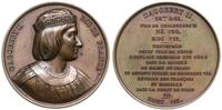 medal z serii władcy Francji - Dagobert II 1840,