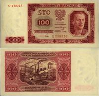 100 złotych 1.07.1948, seria O, rzadkie w tym st