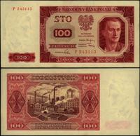 100 złotych 1.07.1948, seria P, rzadkie w tym st