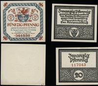 zestaw 2 banknotów, 20 fenigów 01.04.1917, numer