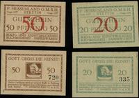 zestaw 2 banknotów, 20 fenigów bez daty, numerac