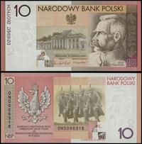 10 złotych 4.06.2008, seria ON 0066916, Józef Pi