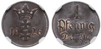 1 fenig 1926, Berlin, moneta w pudełku NGC nr 47