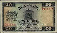 20 guldenów 1.11.1937, seria K/A, lekkie przybru