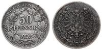 Niemcy, 50 fenigów, 1877 D