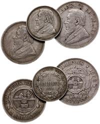 Republika Południowej Afryki, zestaw 3 monet, 1896