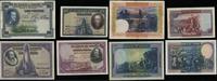 zestaw 4 banknotów, 25 peset 15.08.1928, 50 pese