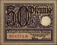 50 fenigów 15.04.1919, druk koloru fioletowego, 