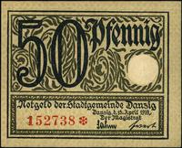 50 fenigów 15.04.1919, druk koloru zielonego, wy