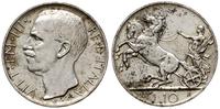 10 lirów 1927 R, Rzym, srebro próby '835', lekko