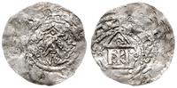 denar 1025-1027, Aw: Popiersie władcy na wprost,
