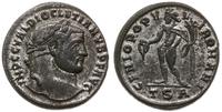 follis 298-299, Tesaloniki, Aw: Głowa cesarza w 
