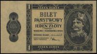 1 złoty 1.10.1938, bez oznaczenia serii, po obu 