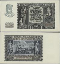 20 złotych 1.03.1940, seria L, numeracja 2601660