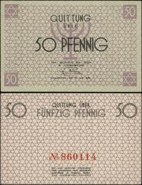 50 fenigów 15.05.1940, numeracja 860114 w kolorz