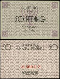 50 fenigów 15.05.1940, numeracja 860113 w kolorz