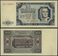 20 złotych 1.07.1948, seria FP, numeracja 422827