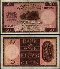 50 guldenów 5.02.1937, numer serii H 198957, rza