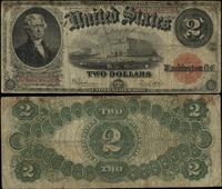 2 dolary 1917, seria D64284658A, czerwona pieczę