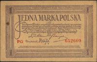 1 marka polska 17.05.1919, seria PG, dwie niewie