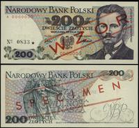 200 złotych 25.05.1976, seria A, numeracja 00000
