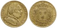 20 franków 1814 A, Paryż, złoto 6.41 g, Fr. 525,