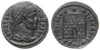 follis 328-329, Siscia, Aw: Głowa cesarza w praw