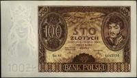 100 złotych 9.11.1934, seria AV, znak wodny +X+,
