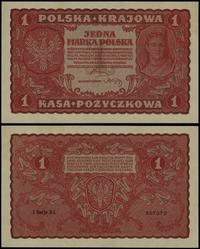 1 marka polska 23.08.1919, seria I-AL, numeracja