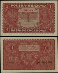 1 marka polska 23.08.1919, seria I-FF, numeracja