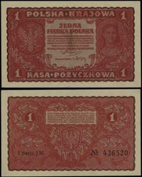 1 marka polska 23.08.1919, seria I-JM, numeracja