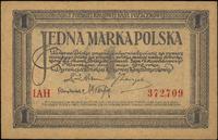 1 marka polska 17.05.1919, seria IAH, pięknie za