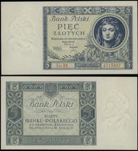 5 złotych 2.01.1930, seria BB, numeracja 4115807