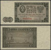 2 złote 1.07.1948, seria L, numeracja 9880076, z