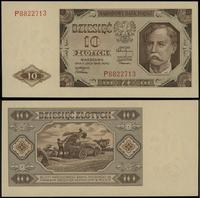 10 złotych 1.07.1948, seria P, numeracja 8822713