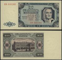 20 złotych 1.07.1948, seria EB, numeracja 545120