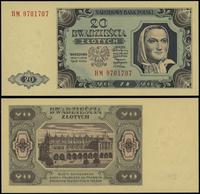 20 złotych 1.07.1948, seria HM, numeracja 970170
