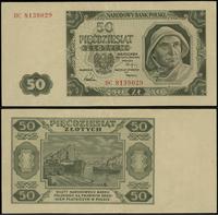 50 złotych 1.07.1948, seria BC, numeracja 813902