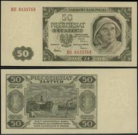 50 złotych 1.07.1948, seria BU, numeracja 843376