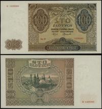 100 złotych 1.08.1941, seria D, numeracja 142606
