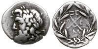 hemidrachma 175-168 pne, Messyna, Aw: Głowa Zeus