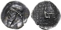drachma 124-87 pne, Rhagae, Aw: Popiersie króla 