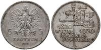 5 złotych 1930, Warszawa, sztandar - 100-lecie P