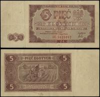 5 złotych 1.07.1948, seria BE, numeracja 5125312