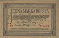 1 marka polska 27.05.1919, seria IAZ, pięknie za
