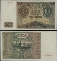 100 złotych 1.08.1941, seria A, numeracja 608761