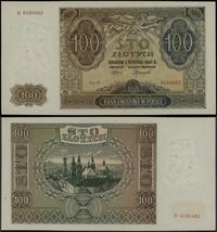 100 złotych 1.08.1941, seria D, numeracja 019048