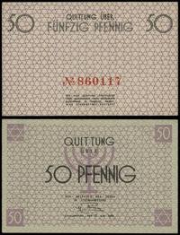 50 fenigów 15.05.1940, numeracja 860117 w kolorz