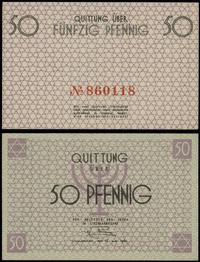 50 fenigów 15.05.1940, numeracja 860118 w kolorz
